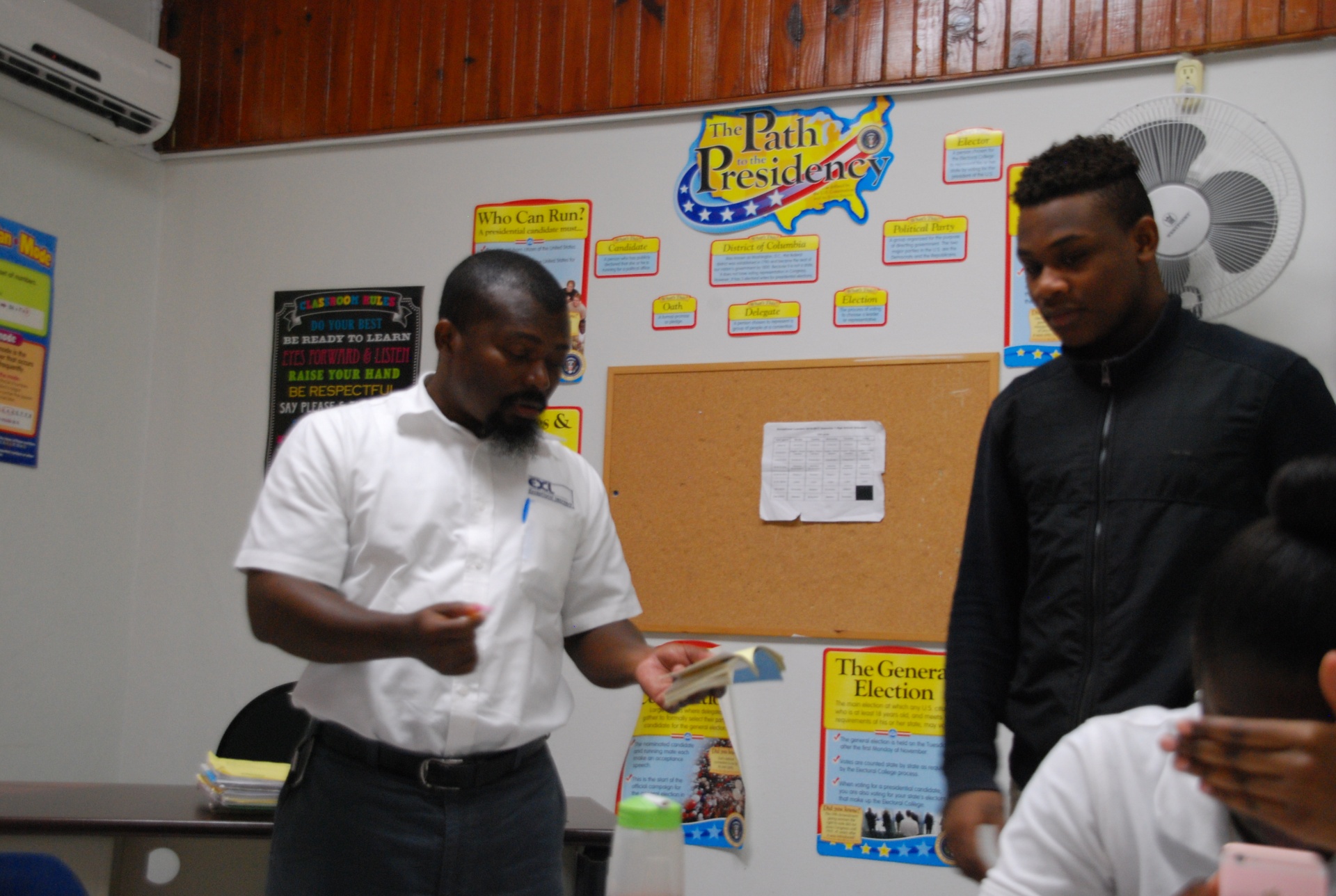 EXL teacher leading a lesson with a student