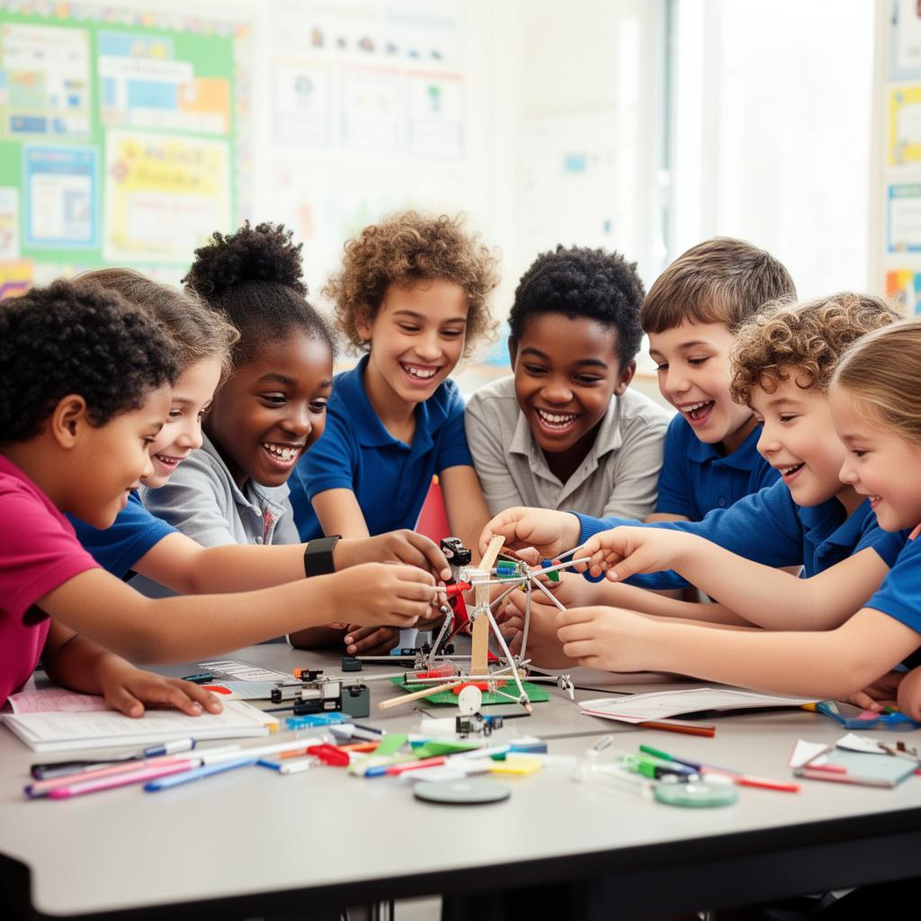 Diverse students engaged in hands-on learning at Exceptional Learners Private School (EXL)